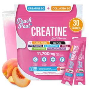 Creatine & Collagen Drink Mix - 5 g Creatine Monohydrate, Single-Serve Sachets